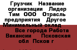 Грузчик › Название организации ­ Лидер Тим, ООО › Отрасль предприятия ­ Другое › Минимальный оклад ­ 16 000 - Все города Работа » Вакансии   . Псковская обл.,Псков г.